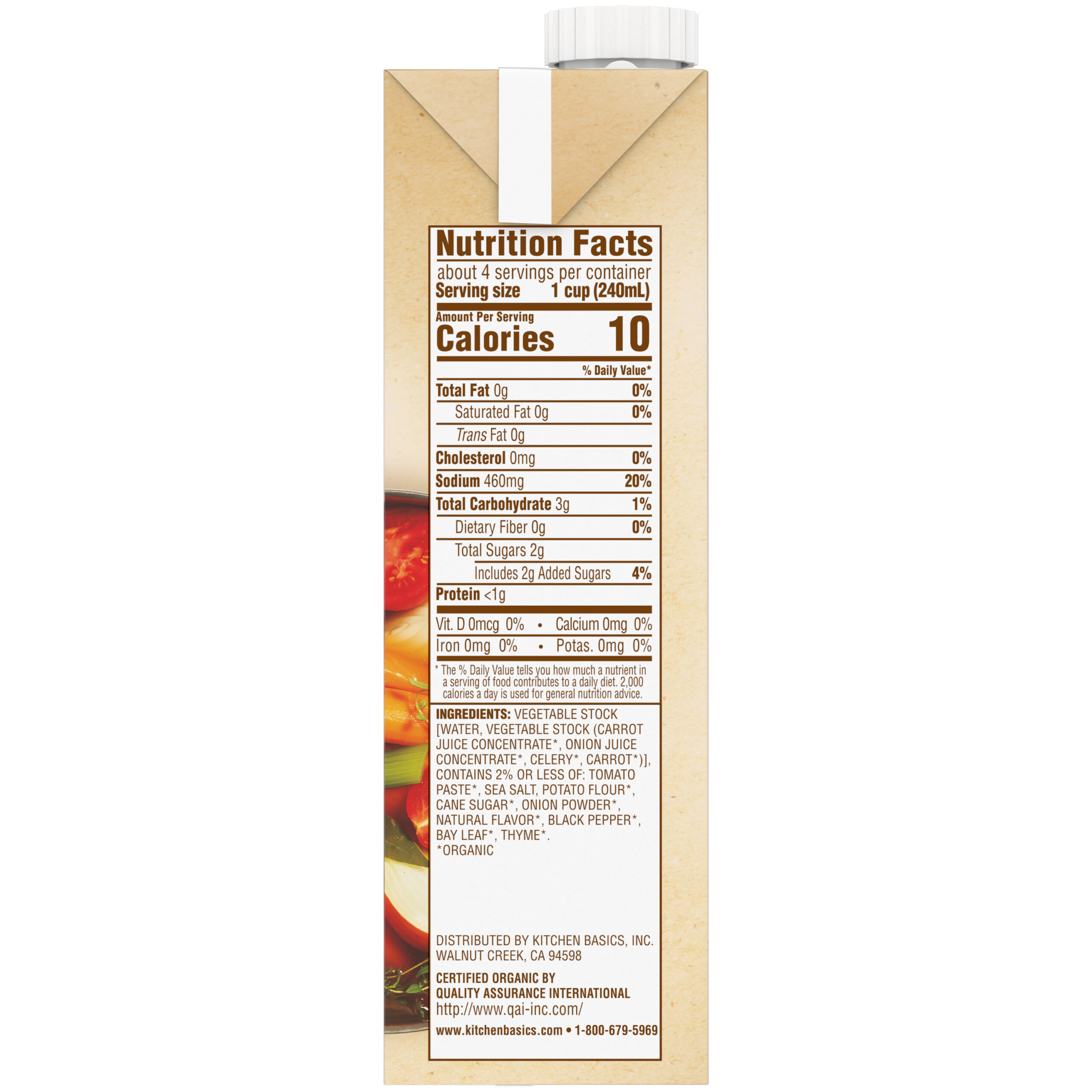 Organic Vegetable Stock, 32 oz