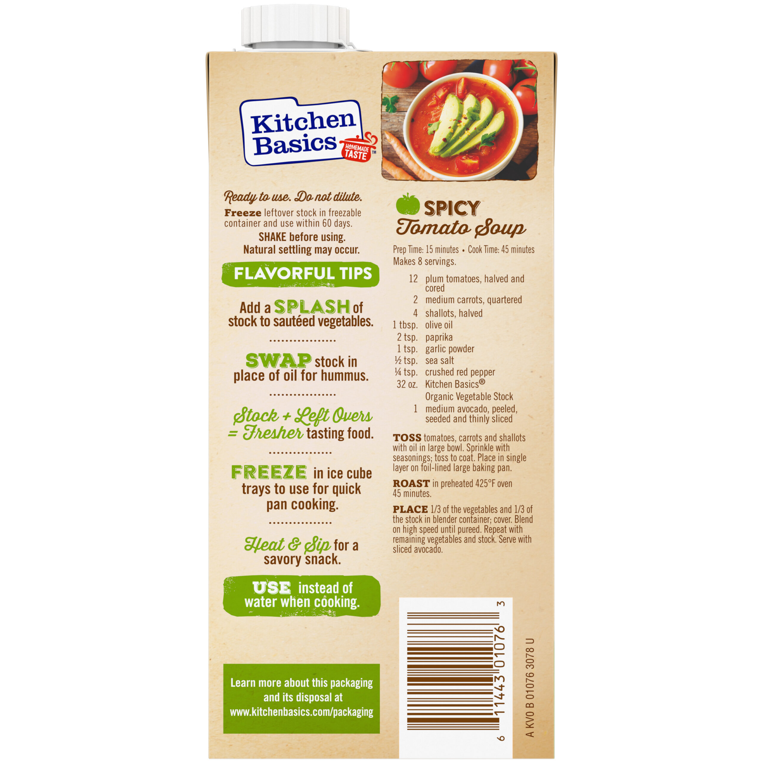 Organic Vegetable Stock, 32 oz