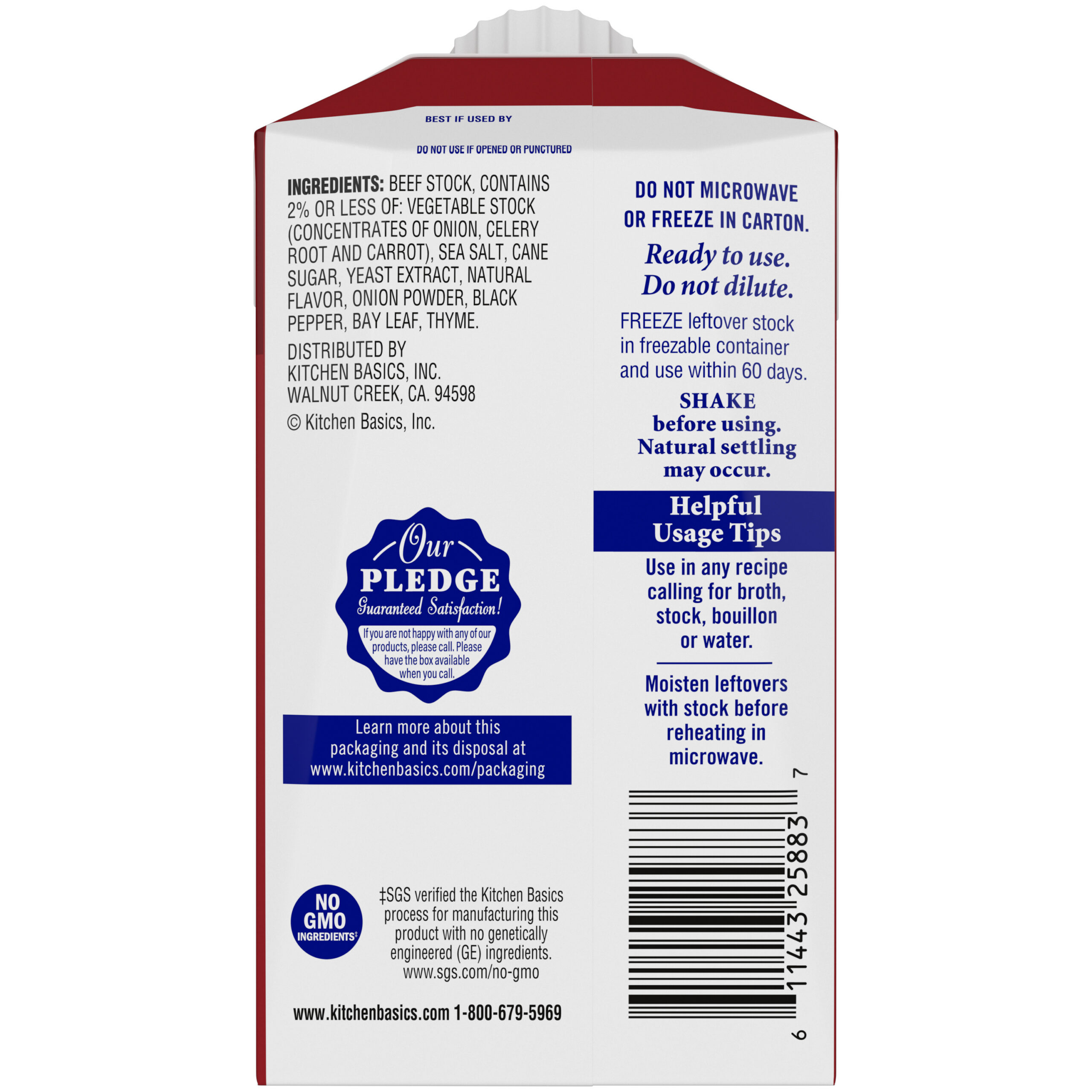 Original Beef Stock, 8.25 oz