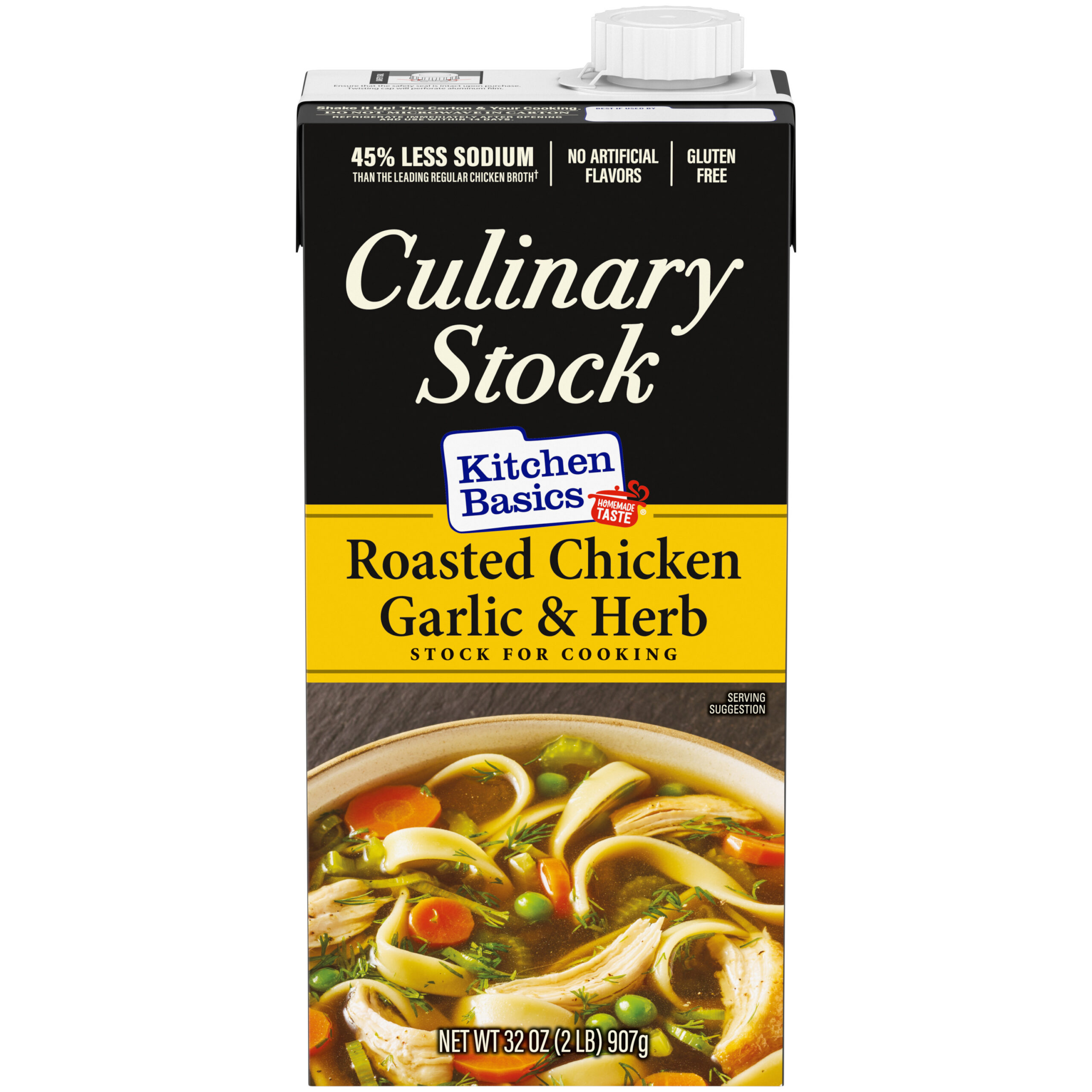 Roasted Chicken Garlic and Herb Culinary Stock, 32 oz
