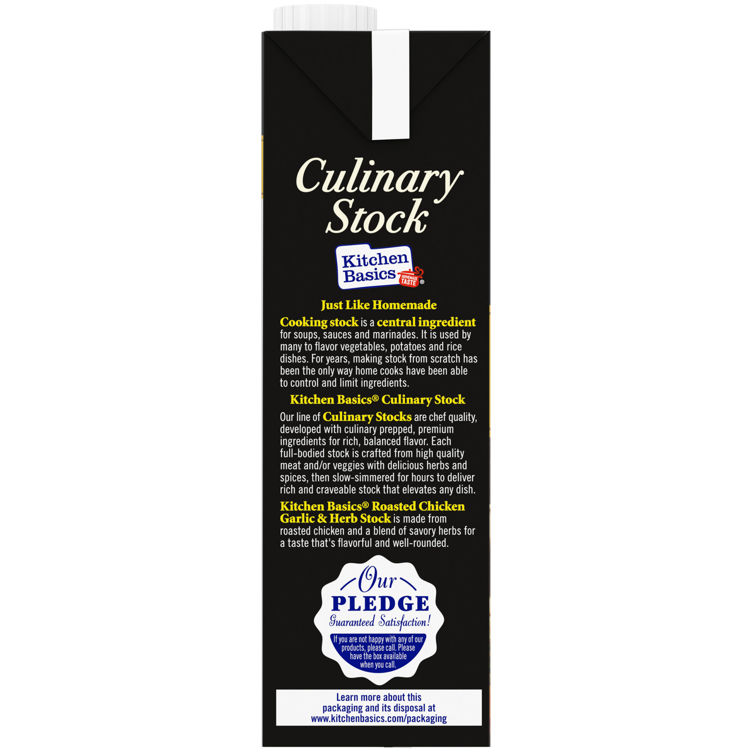 Roasted Chicken Garlic and Herb Culinary Stock, 32 oz