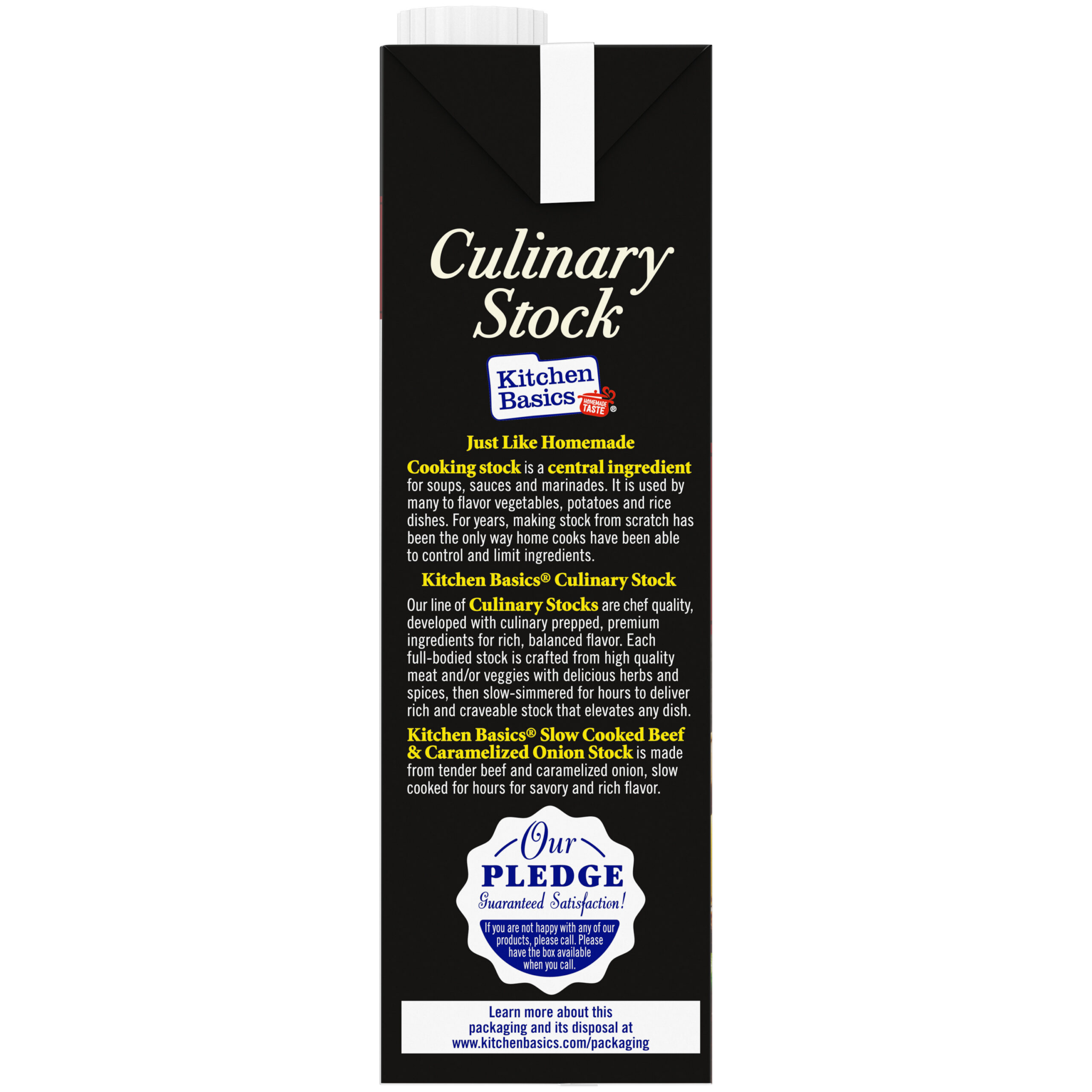 Slow Cooked Beef and Onion Culinary Stock, 32 oz