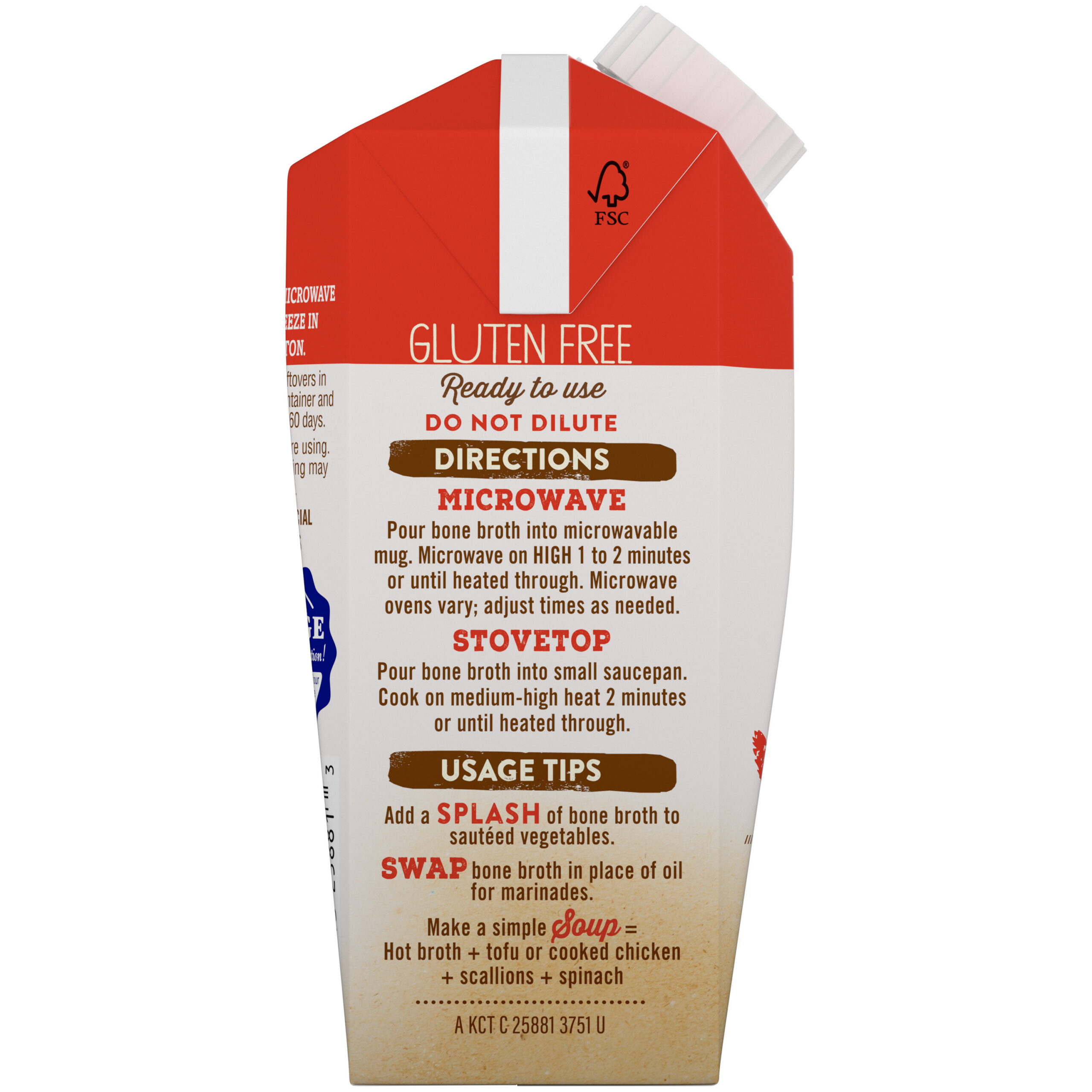 Turmeric & Ginger With Lemongrass Chicken Bone Broth, 8.25 oz