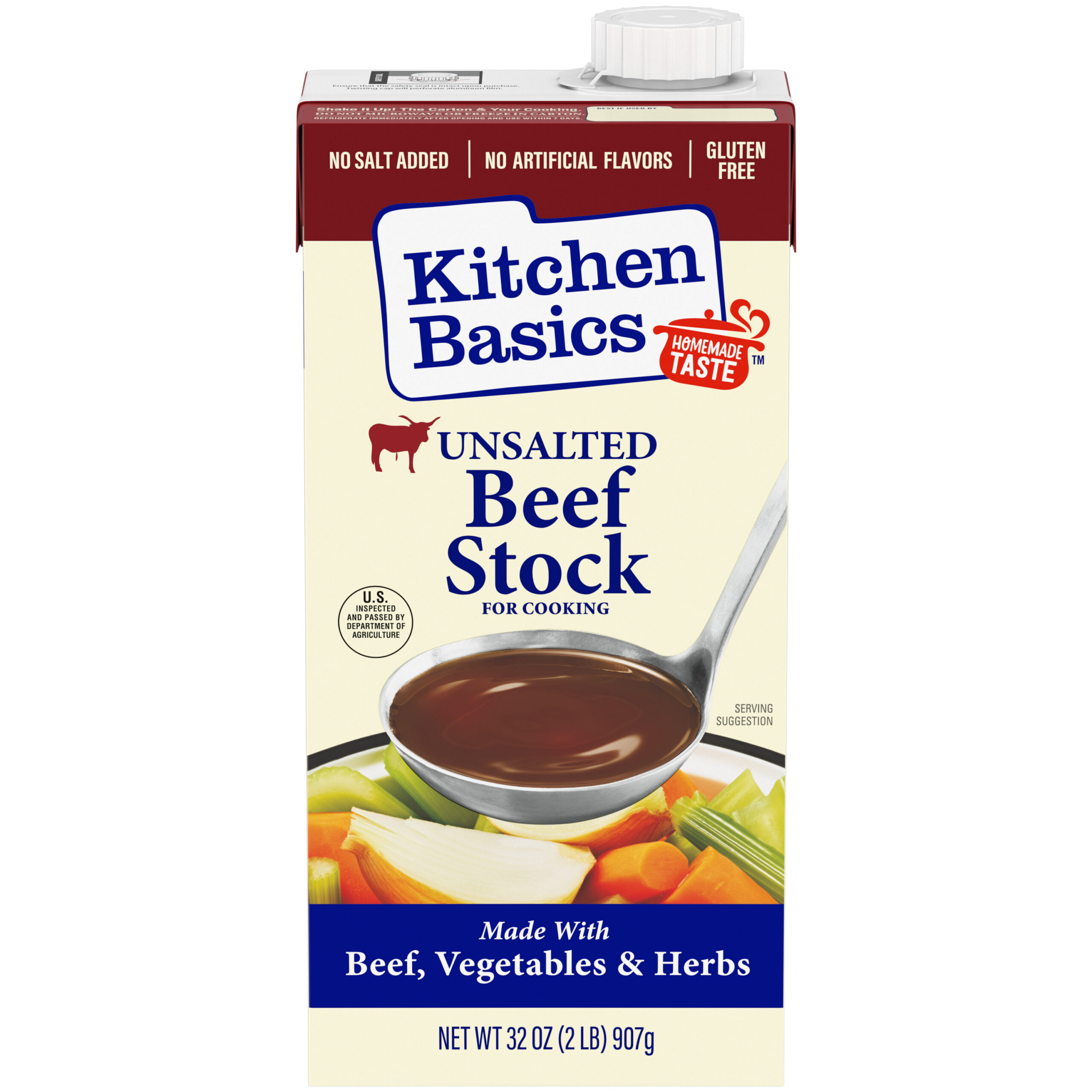 Unsalted Beef Stock, 32 oz