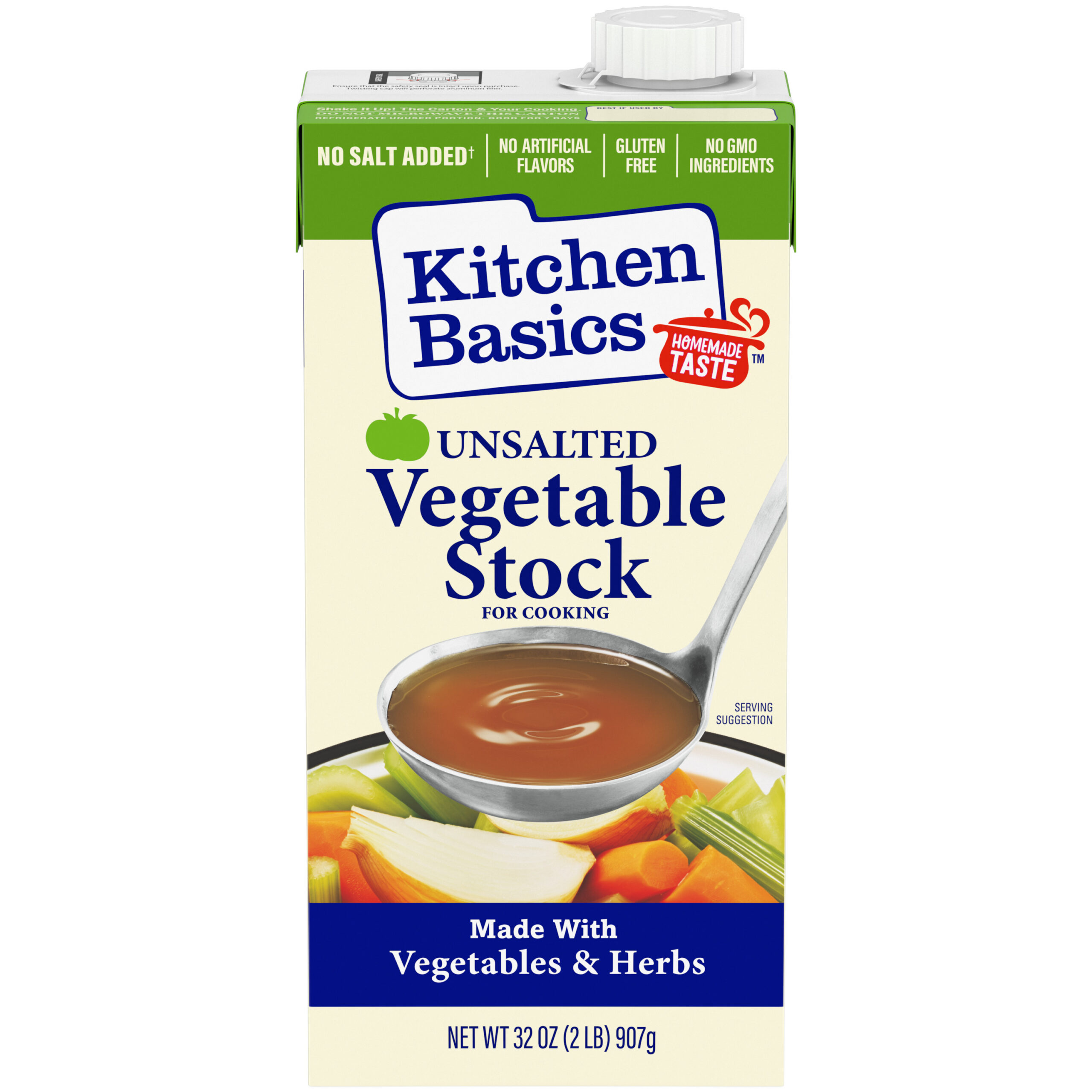 Unsalted Vegetable Stock, 32 oz