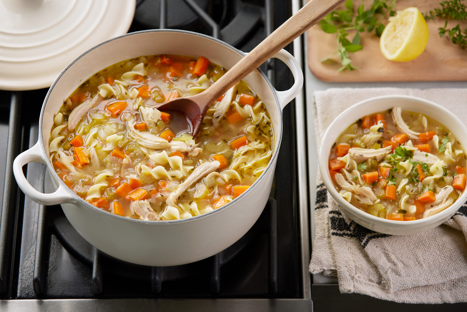 Chicken Noodle Vegetable Soup Recipe | Kitchen Basics