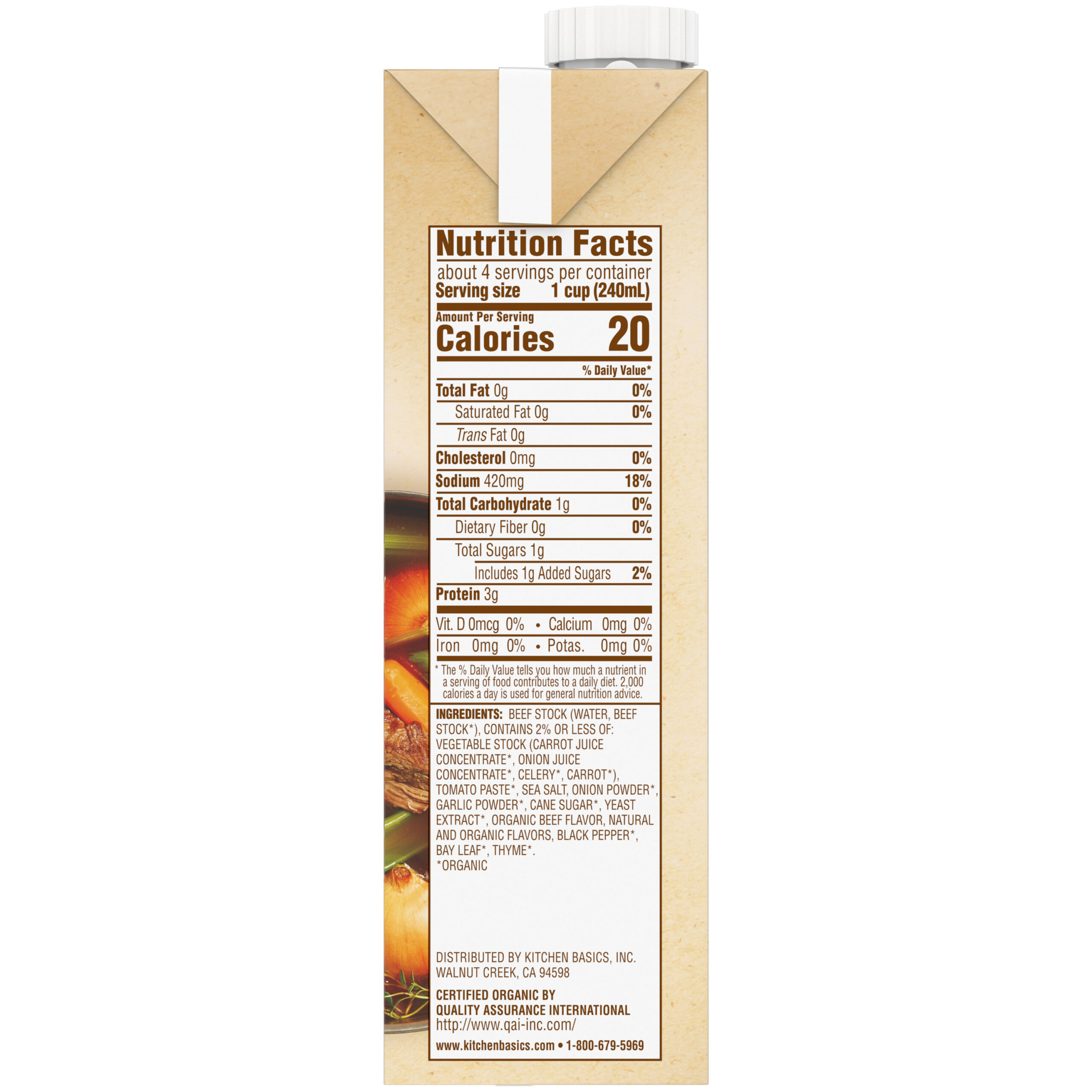 Organic Beef Stock, 32 oz
