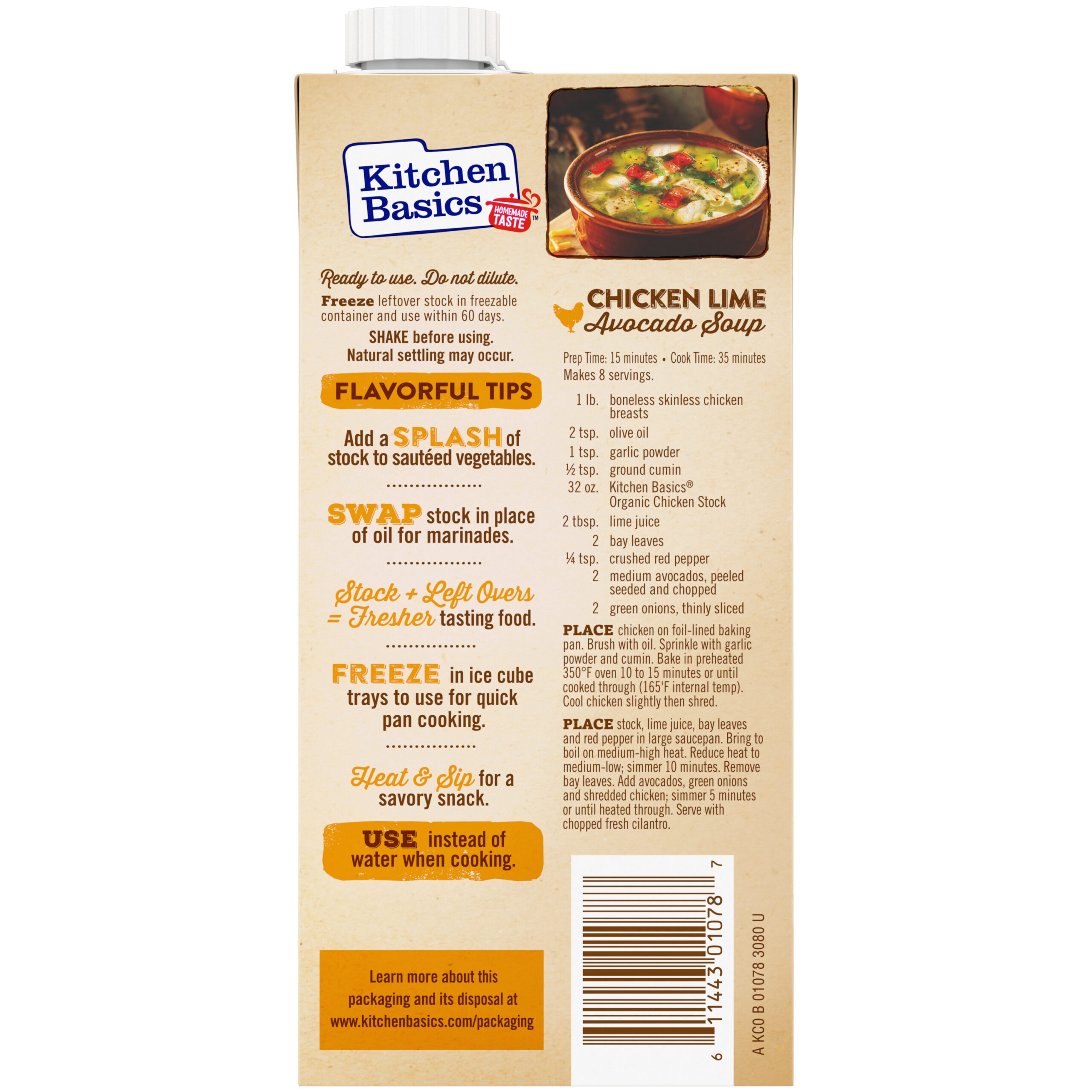 Organic Free Range Chicken Stock, 32 oz