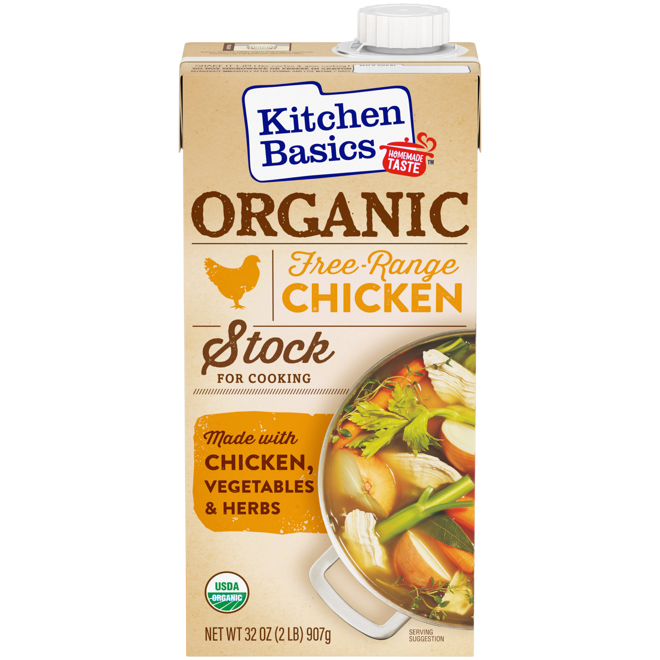 Organic Free Range Chicken Stock, 32 oz