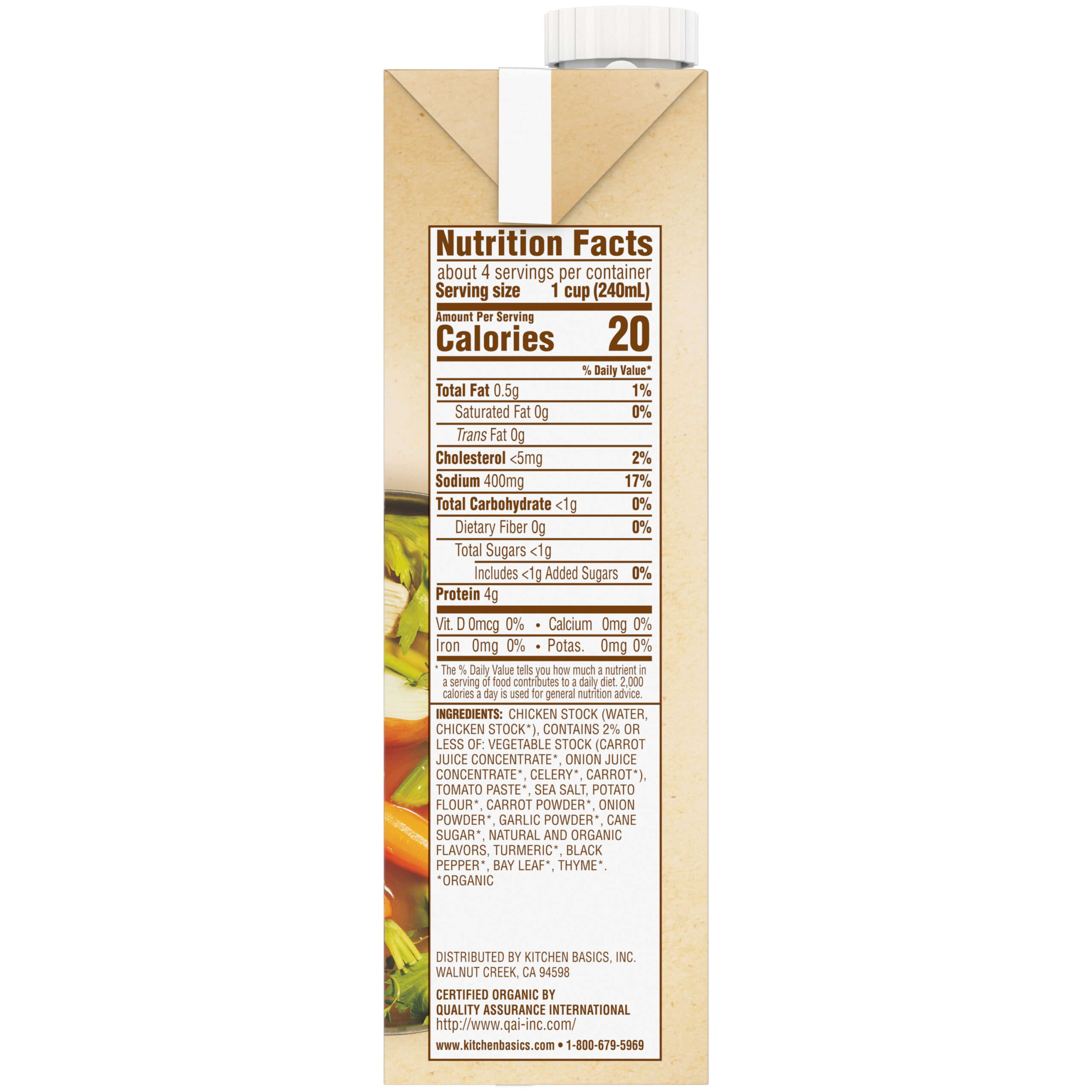 Organic Free Range Chicken Stock, 32 oz