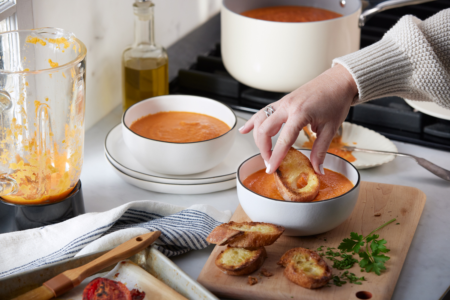 Roasted Tomato Soup Recipe | Kitchen Basics