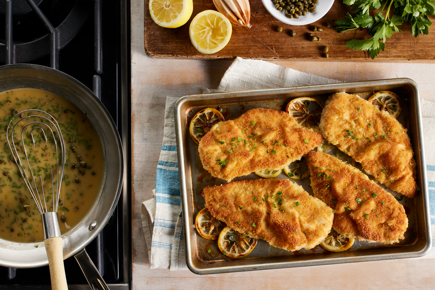 Sheet Pan Chicken Piccata Recipe | Kitchen Basics