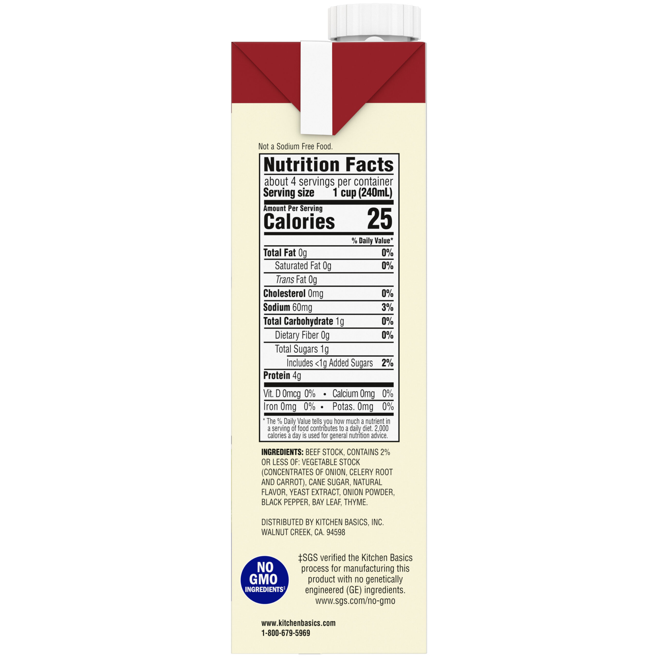 Unsalted Beef Stock, 32 oz