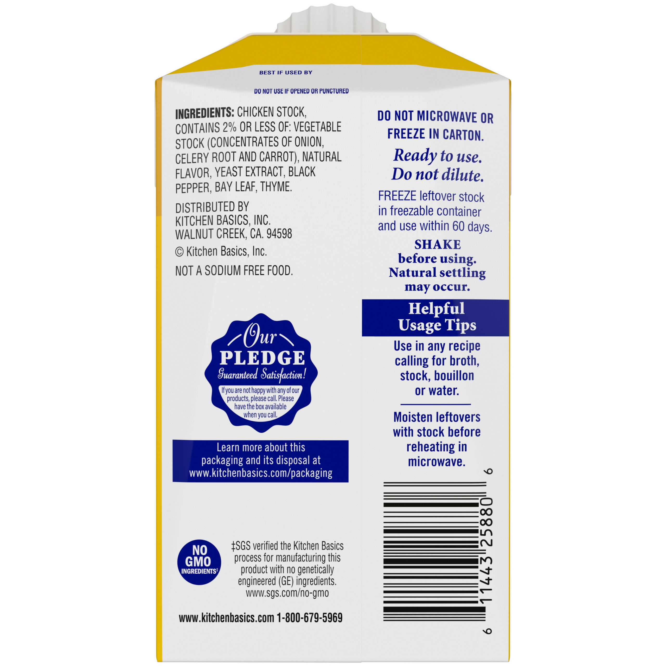 Unsalted Chicken Stock, 8.25 oz