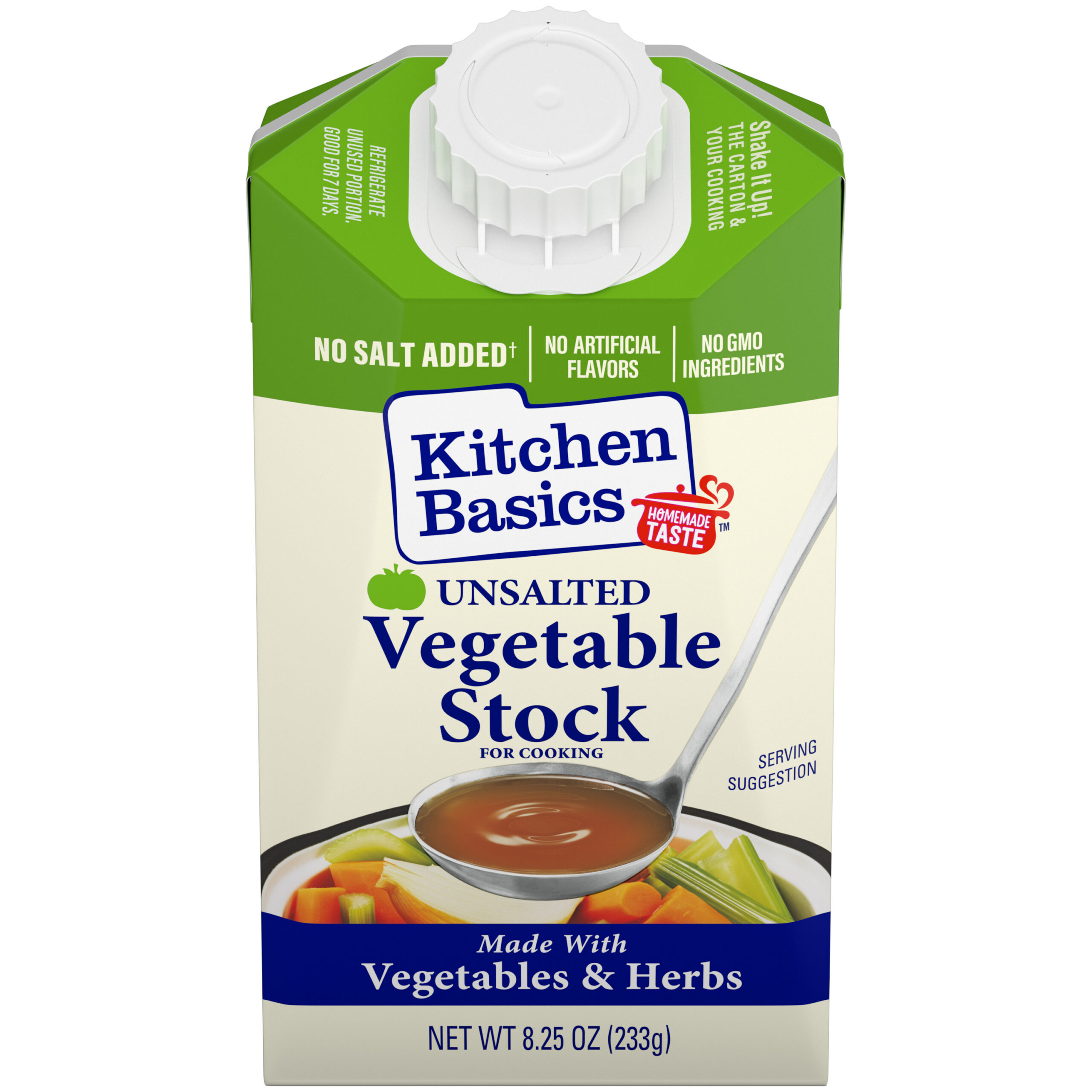 Unsalted Vegetable Stock, 8.25 oz
