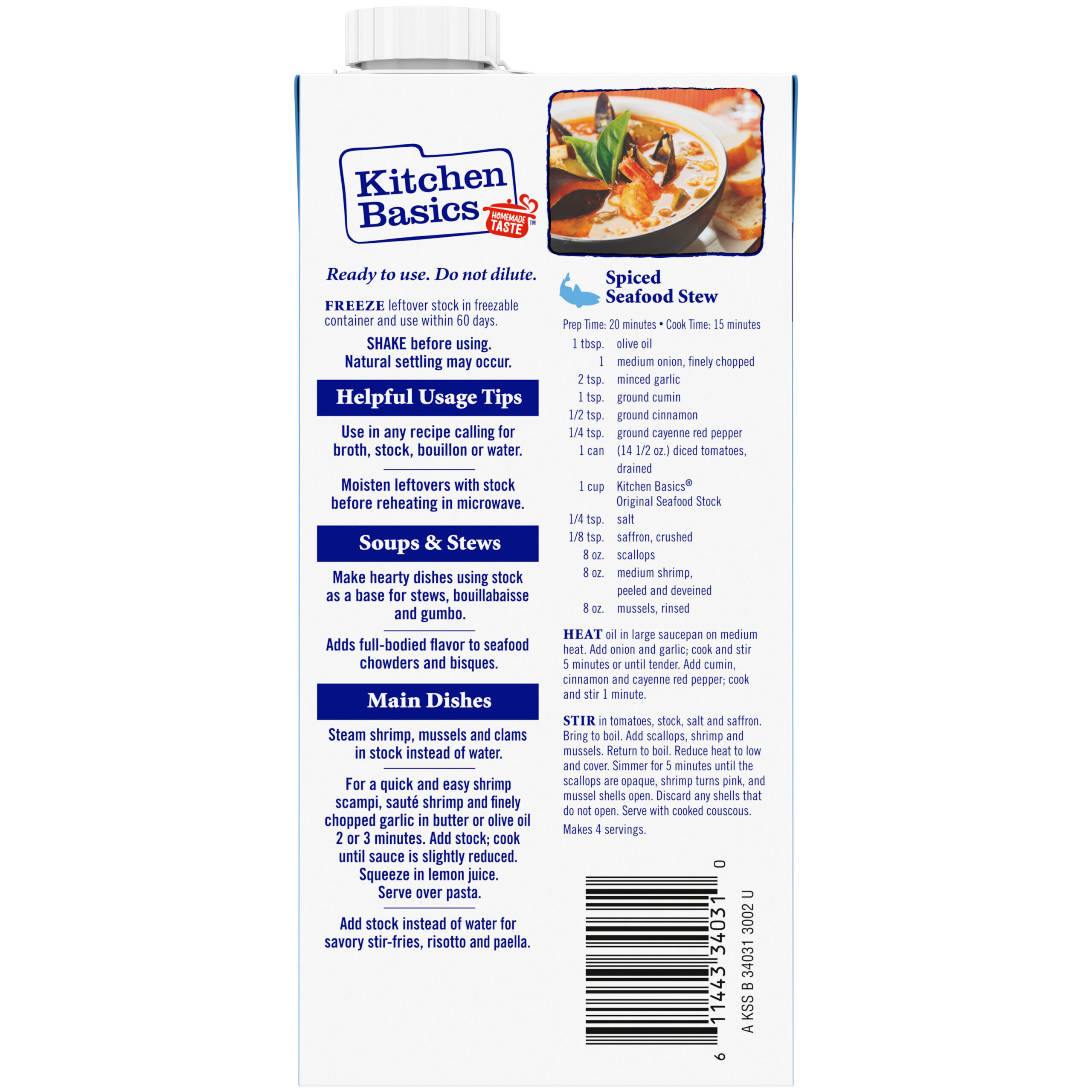 Original Seafood Stock, 32 oz