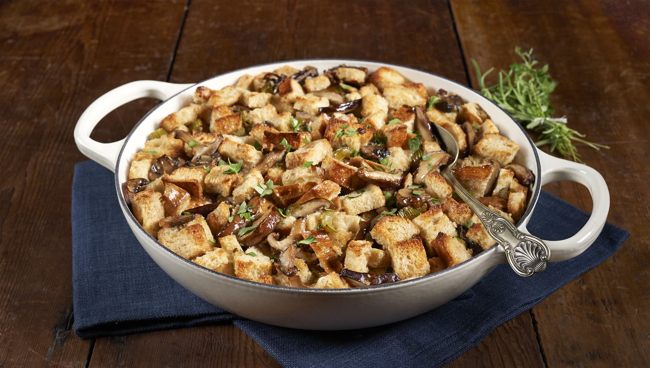 Wild Mushroom Stuffing - Cooking Stock and Bone Broths | Kitchen Basics